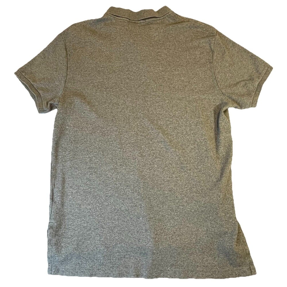 Polo Ralph Lauren Shirt Mens Medium Gray w/ Blue Pony Logo Classic Short Sleeve - Picture 2 of 10
